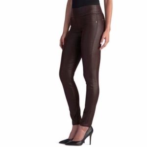Winebrown Faux Leather Leggings | Poshmark